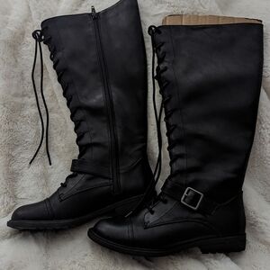 Size 7 1/2 Women's Wide Calf Boots Black New without tags.